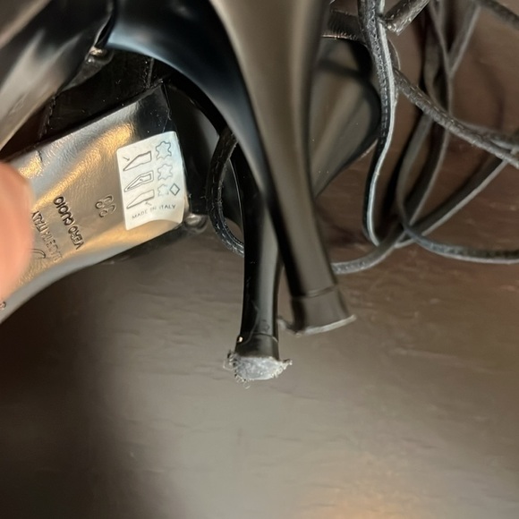 Enrico Gibellieri strappy wrap sandals, black, made in Italy, suede, size 8 tts - Picture 9 of 17